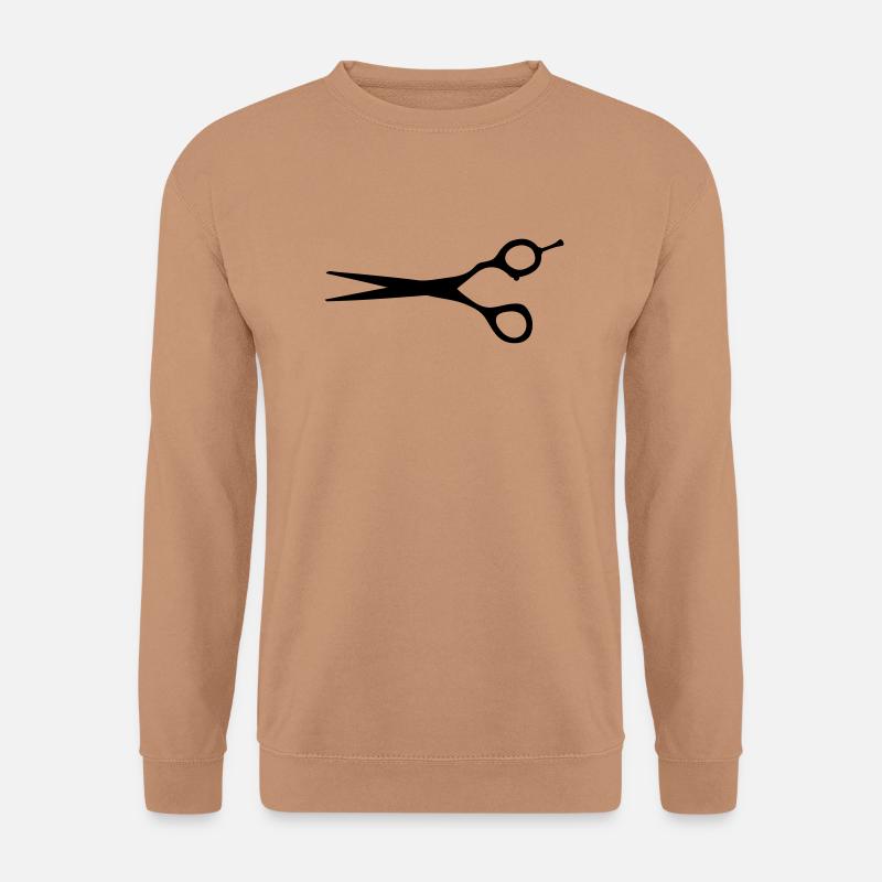 ciseaux coiffure coiffeur coiffeuse dessin - Sweat-shirt Unisexe - moka
