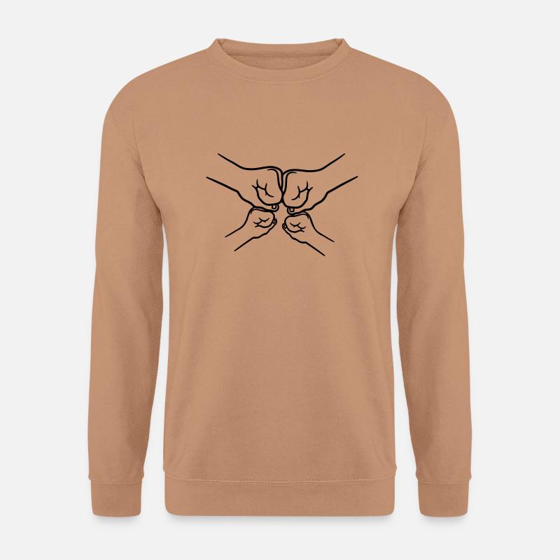 2 Kinder Fäuste - Unisex Pullover - Mocca