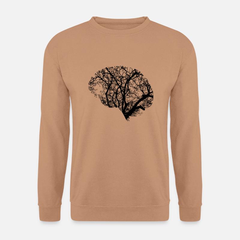 Gehirn Illustration - Unisex Pullover - Mocca