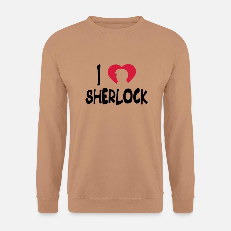 i love sherlock - Unisex Sweatshirt - mocha