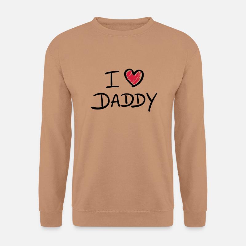 i love daddy - Unisex Pullover - Mocca