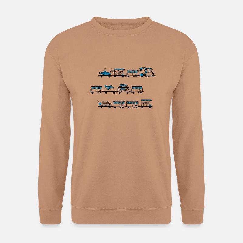 Lokomotivführer-T-Shirt - Unisex Pullover - Mocca