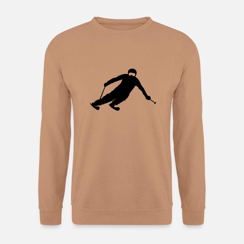 Sport - Skifahrer - Unisex Pullover - Mocca