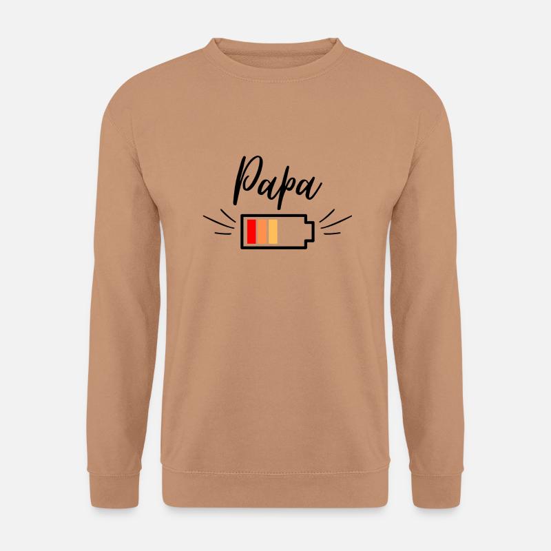 Papa Power Low (black) - Unisex Pullover - Mocca