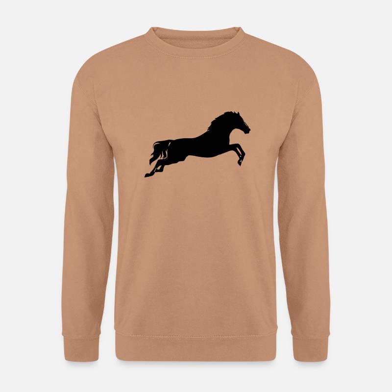Pferd - Unisex Pullover - Mocca