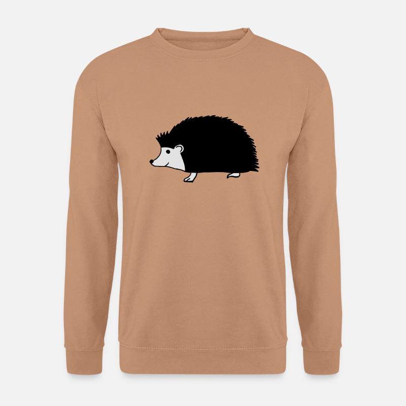 hand drawn hedgehog - Unisex Pullover - Mocca