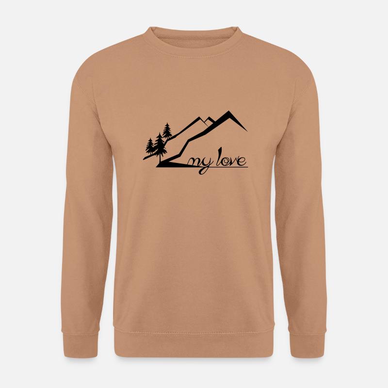 Berge - Unisex Pullover - Mocca
