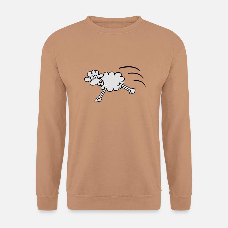 springendes Schaf - Unisex Pullover - Mocca