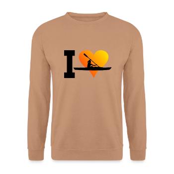 Kayak Hommes Canoë Kayak Kayak Femmes - Sweat-shirt Unisexe - moka - Devant - Alina (178cm) & Michal (187cm)