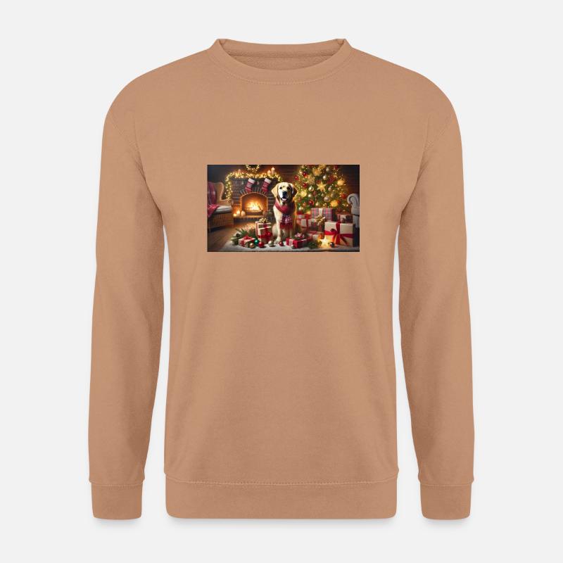 Der Weihnachtshund - Unisex Pullover - Mocca