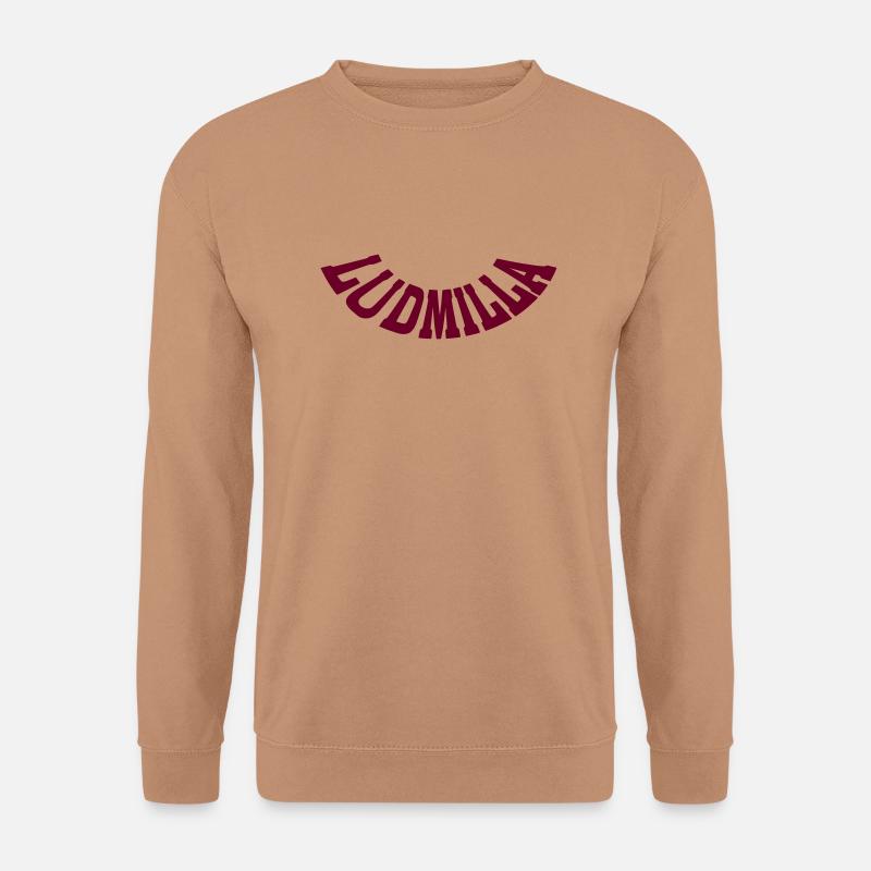 Ludmilla Schriftzug rund - Unisex Pullover - Mocca