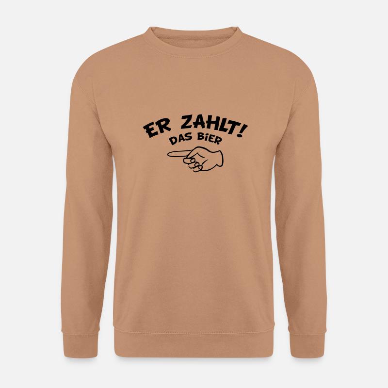 er_zahlt02 - Unisex Pullover - Mocca