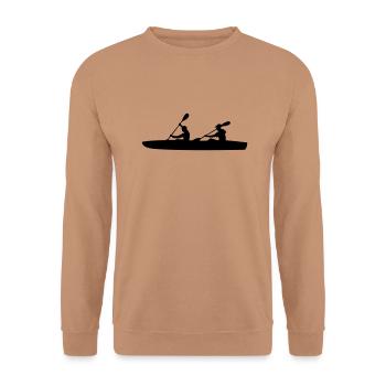 Sport - Paddeln 2er - Unisex Pullover - Mocca - Vorne - Alina (178cm) & Michal (187cm)