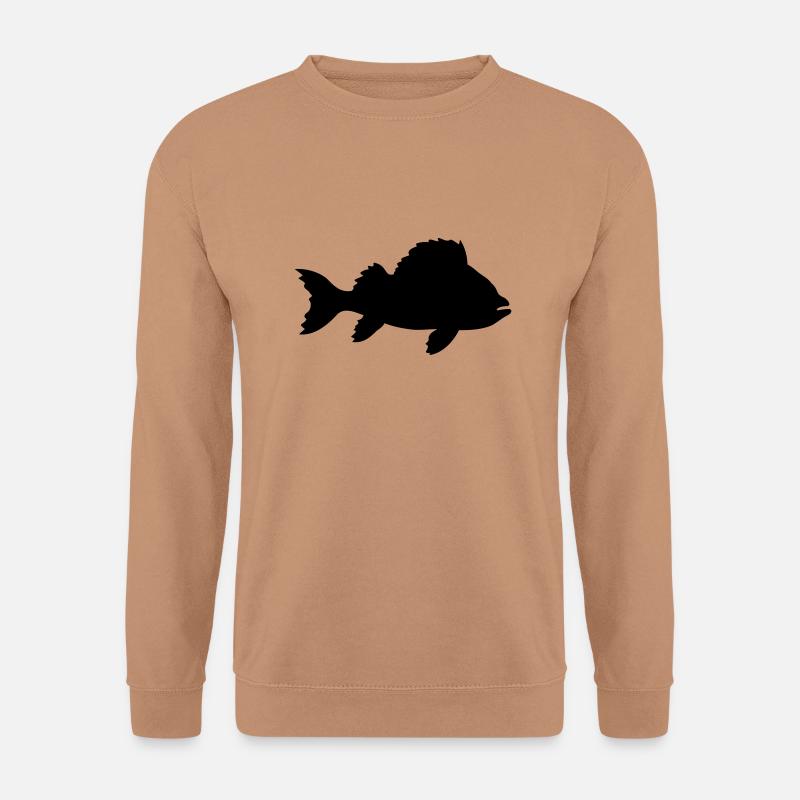 Silhouette Meeres Fisch - Unisex Pullover - Mocca