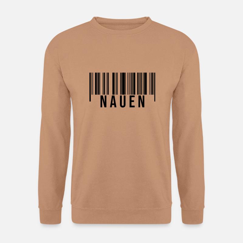 Nauen Strichcode - Unisex Pullover - Mocca