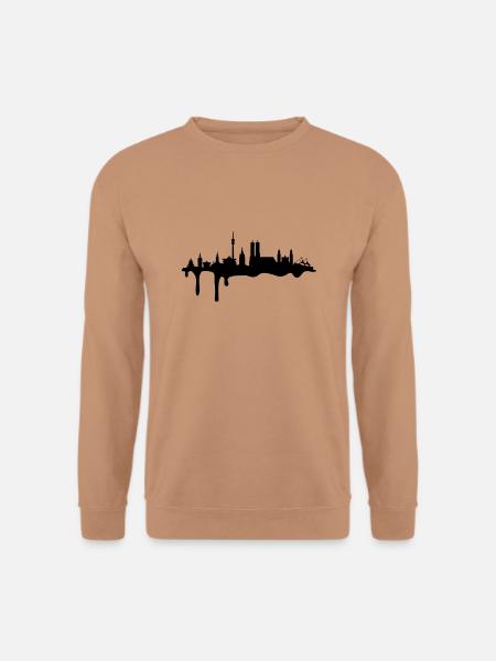 Skyline München Farbe - Unisex Pullover - Mocca