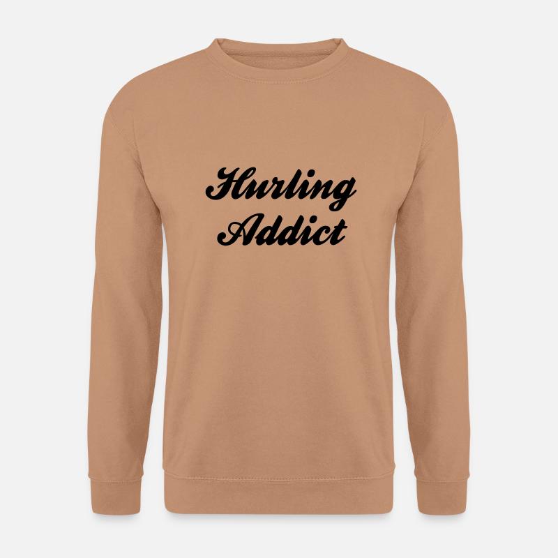 hurling addict - Unisex Pullover - Mocca
