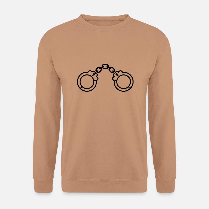 handschellen_1__f1 - Unisex Pullover - Mocca