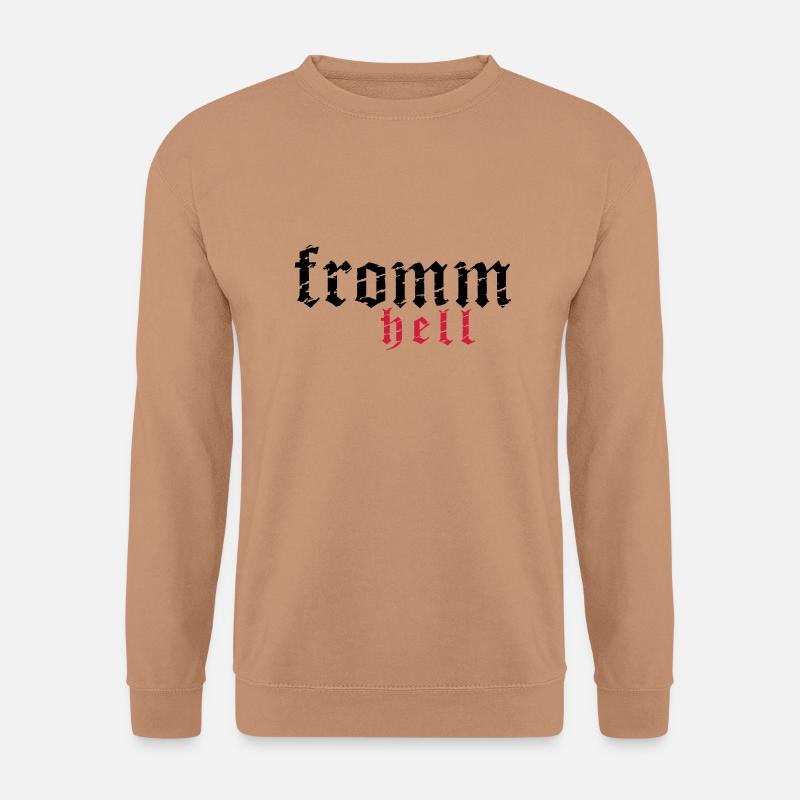 fromm hell_vec_2 de - Unisex Pullover - Mocca