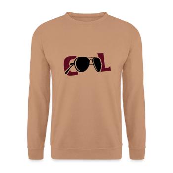 COOL - Unisex Pullover - Mocca - Vorne - Alina (178cm) & Michal (187cm)
