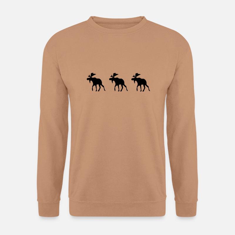 three elk - Unisex Sweatshirt - mocha