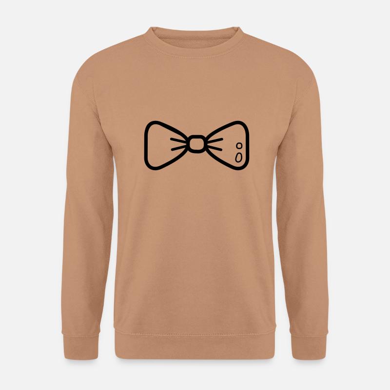 bow tie - Unisex Pullover - Mocca