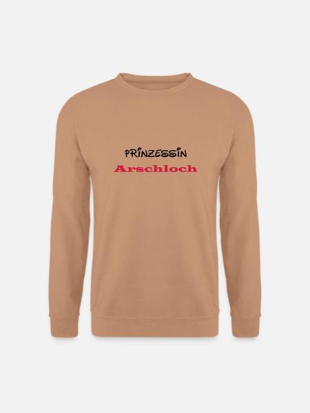 Prinzessin Arschloch - Unisex Pullover - Mocca