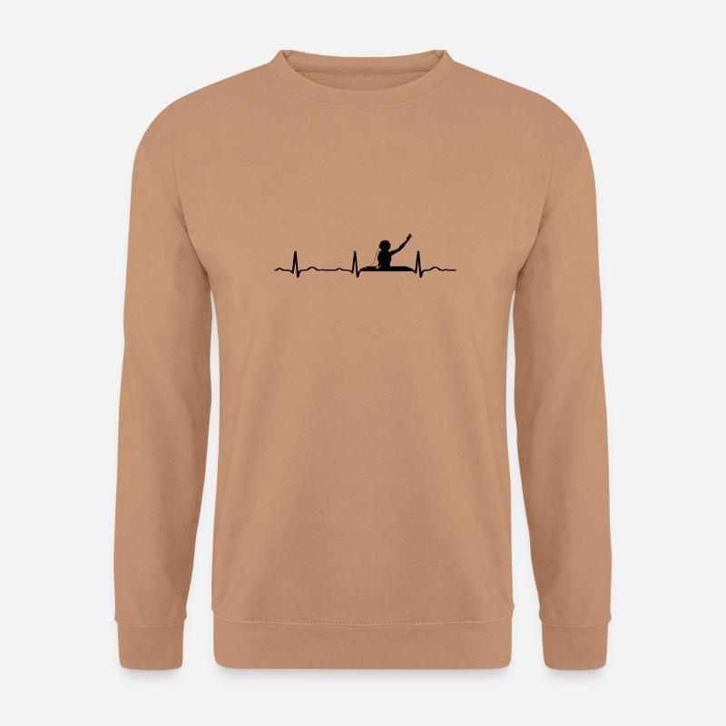 EKG HERZSCHLAG DJ schwarz - Unisex Pullover - Mocca