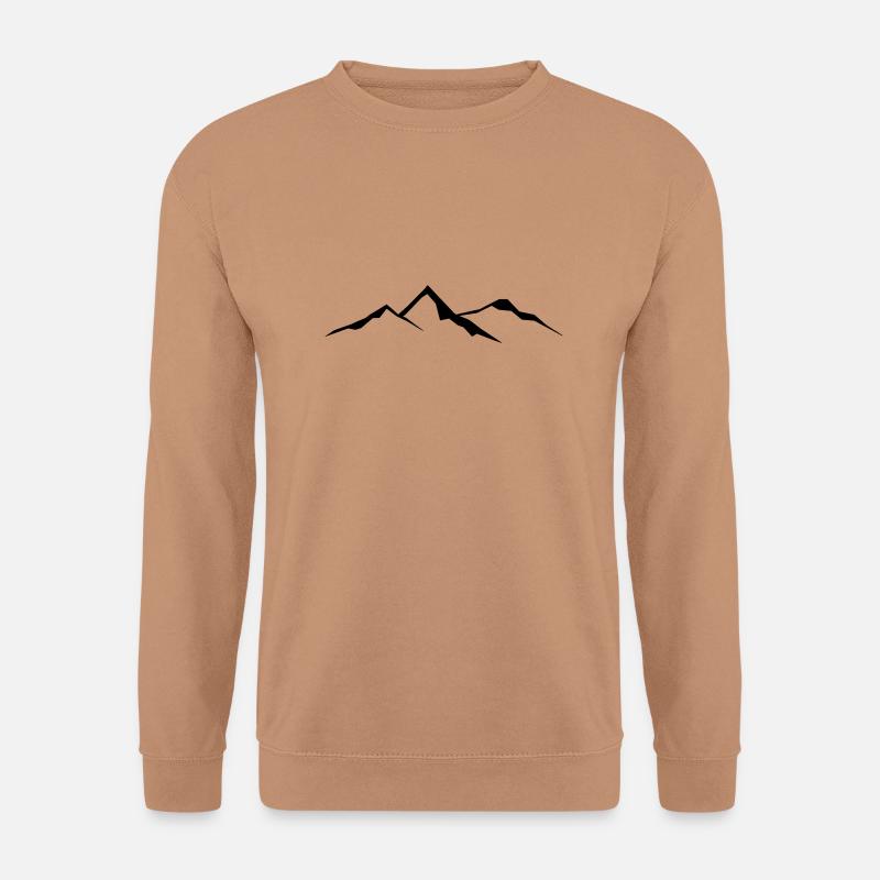 Landschaft - Berge - Unisex Pullover - Mocca