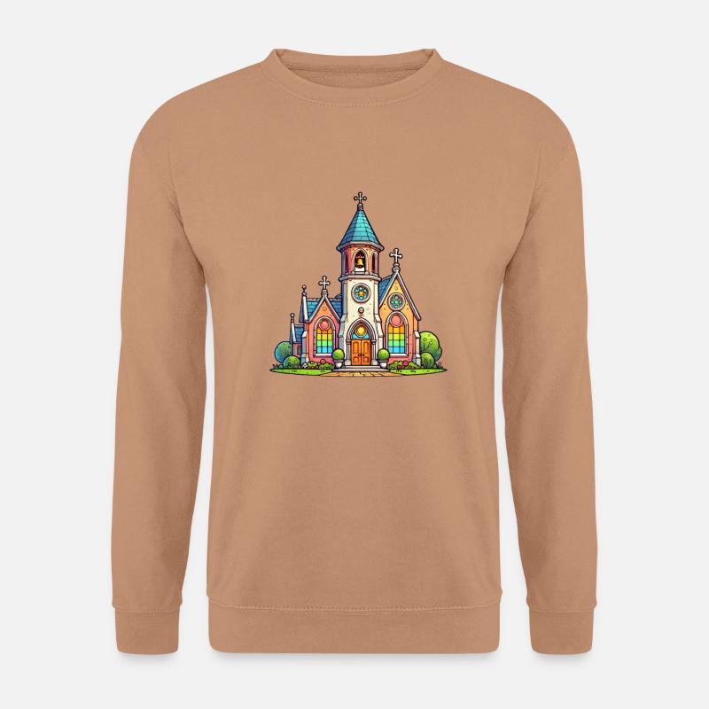 Kirche - Unisex Pullover - Mocca