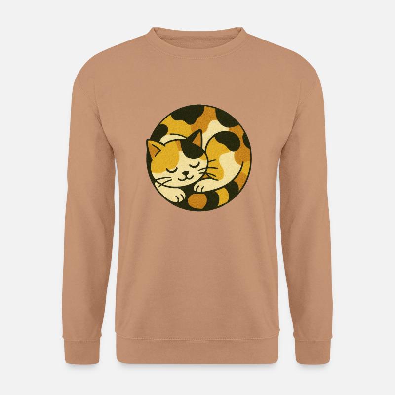 Niedliche Katze Calico - Unisex Pullover - Mocca
