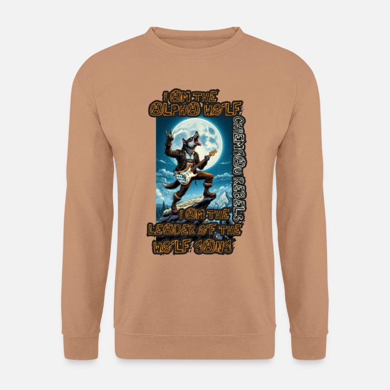 Alpha Wolf - Unisex Pullover - Mocca