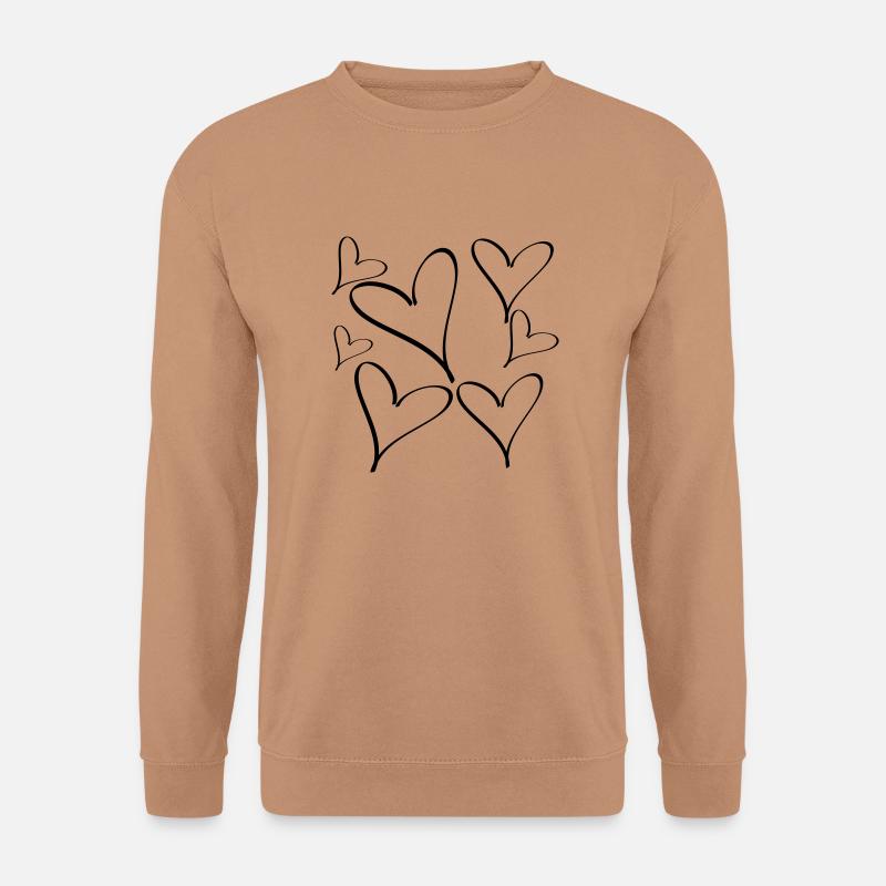 herz - Unisex Pullover - Mocca