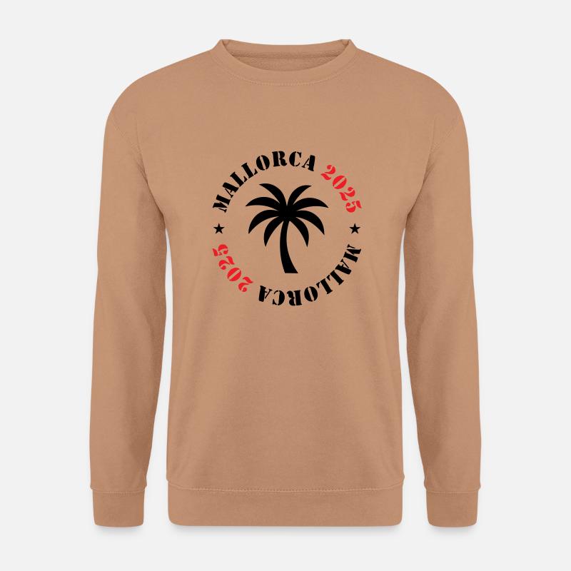 Mallorca 2025 Palme - Unisex Pullover - Mocca