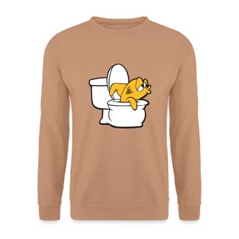 Fish - Unisex Pullover - Mocca - Vorne - Alina (178cm) & Michal (187cm)