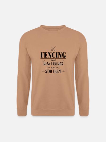 Fencing - Unisex Pullover - Mocca
