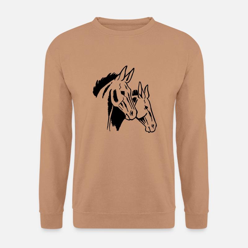 Zwei Maultiere - Unisex Pullover - Mocca