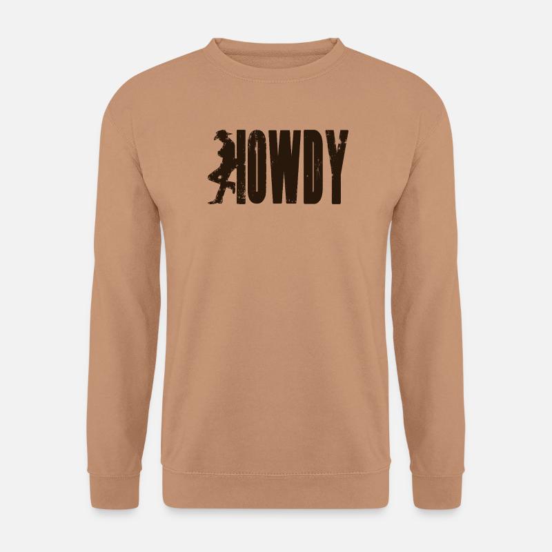 HOWDY Cowboy - Unisex Pullover - Mocca