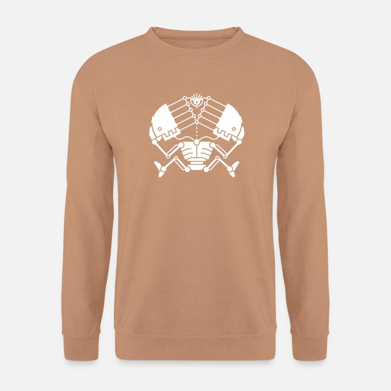 3rd Eye Robotics - white version - Unisex Sweatshirt - mocha