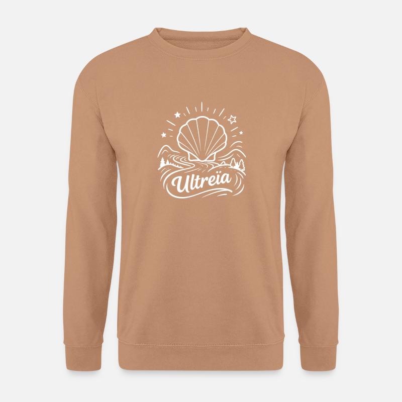Ultreïa chemin de Saint-Jacques Compostelle - Sweat-shirt Unisexe - moka