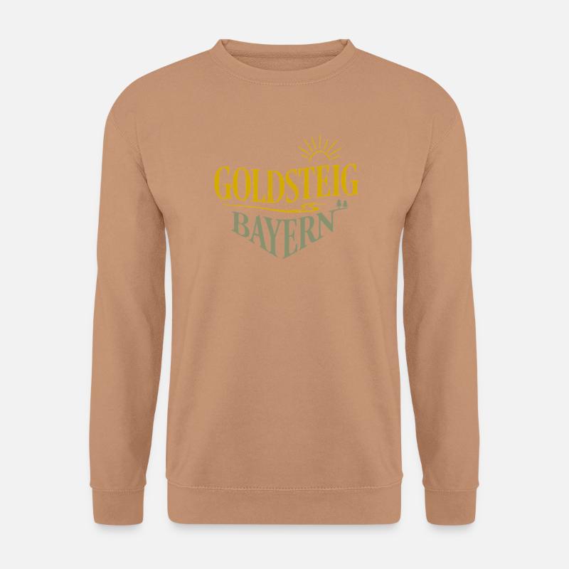 Goldsteig Bayern Wanderpfad - Unisex Pullover - Mocca