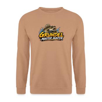 Grundel Master Hunter Angler - Unisex Pullover - Mocca - Vorne - Alina (178cm) & Michal (187cm)
