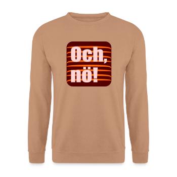 Och nö, Enttäuschung - Unisex Pullover - Mocca - Vorne - Alina (178cm) & Michal (187cm)