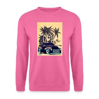 Freistil Retro Car Design - Unisex Pullover - Pink - Vorne