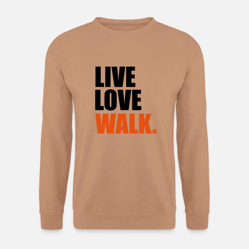 Nordic Walking - Unisex Pullover - Mocca