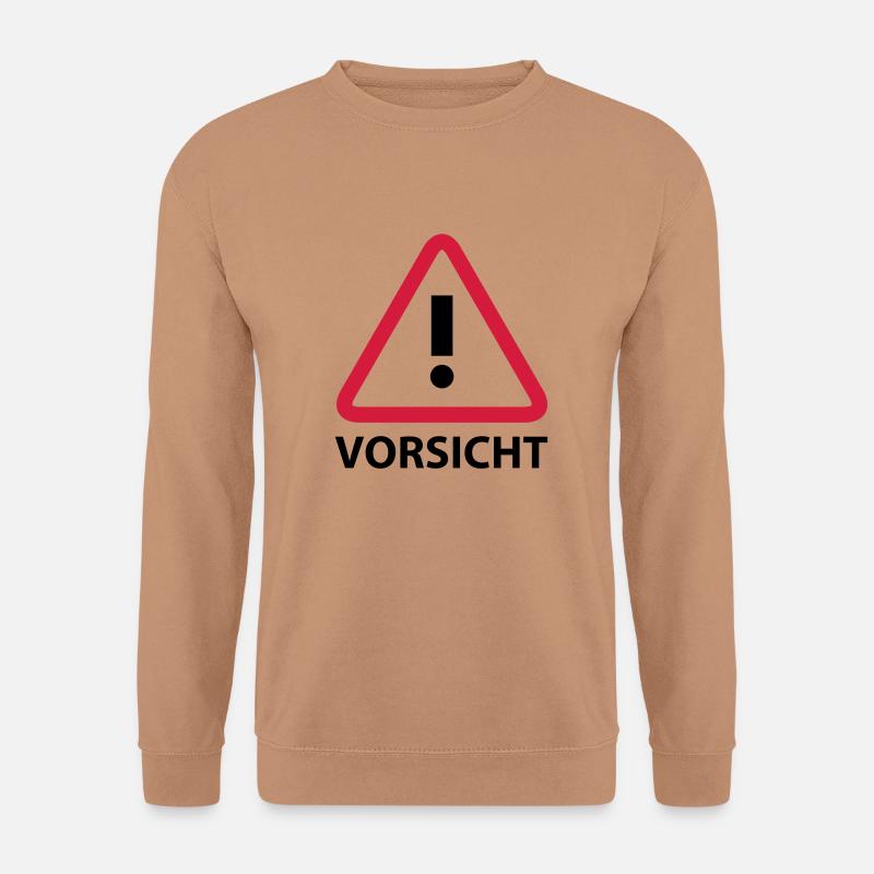 Caution - Unisex Sweatshirt - mocha