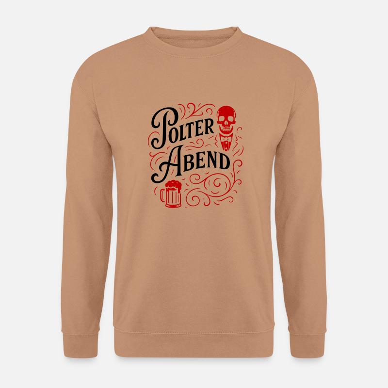 Polter Abend Bier - Unisex Pullover - Mocca