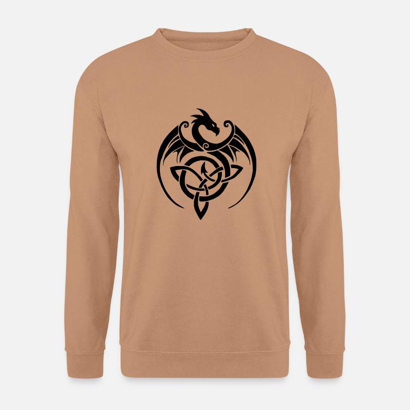 Drache1 - Unisex Pullover - Mocca