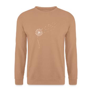 Pissenlit - Sweat-shirt Unisexe - moka - Devant - Alina (178cm) & Michal (187cm)