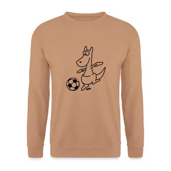 Coupe du kangourou - Sweat-shirt Unisexe - moka - Devant - Alina (178cm) & Michal (187cm)